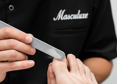 Gentle pedicure service at Masculuxe Barbershop and Spa, مسقط, محافظة مسقط, OM.