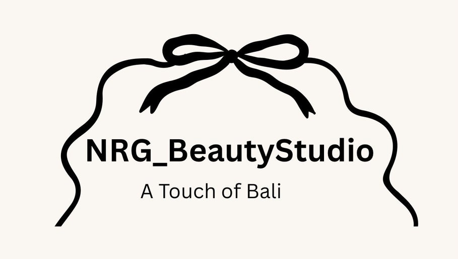 NRG Beauty Studio logo featuring a black bow in Perth, Western Australia, AU.