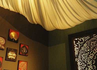 Elegant wall decor at Aromatherapy Wellness Centre, George Town, Penang, MY, creating a calm and serene ambiance.