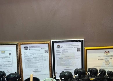 Certificates of excellence at Aromatherapy Wellness Centre, George Town, Penang, MY.