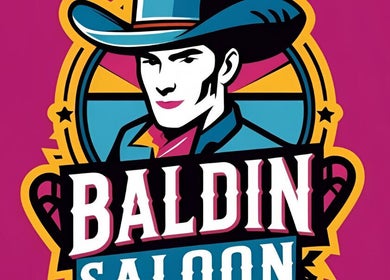 Logo colorato di Baldin s.r.l. a Roma, Lazio, IT con un cowboy stilizzato.