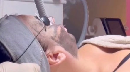 Client receiving skin treatment at Lumina - Tattoo & Hair Removal, Bussum, Noord-holland, NL.