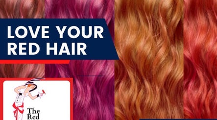 Vibrant red hair colors at BAUS salon, Twin Falls, Idaho, US, highlighting red shades and styles.