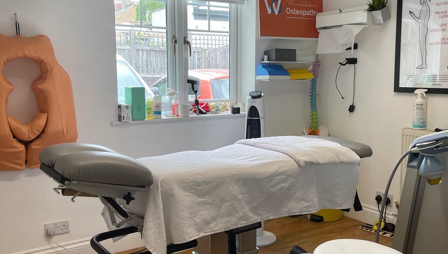 Vofitnesss - Personal Training & Sports Massage therapy room in London, England, GB, featuring a massage table.