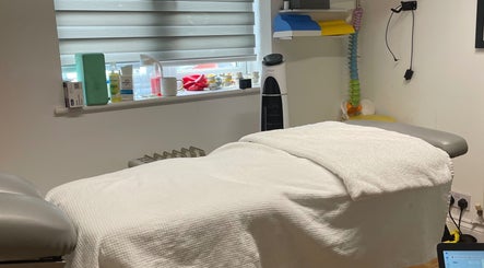 Massage bed in serene room at Vofitnesss - Personal Training & Sports Massage, London, England, GB.