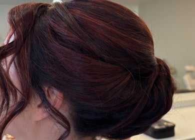 Elegant bridal updo at Infinity bridal hair by Maria Plackova, County Limerick, County Limerick, IE.
