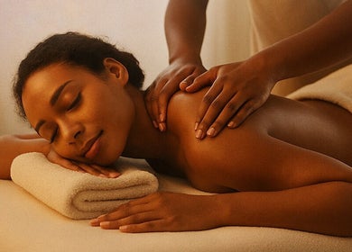 Relaxing massage at Miracle Temple in Flint, Michigan, US, enhancing wellness and tranquility.