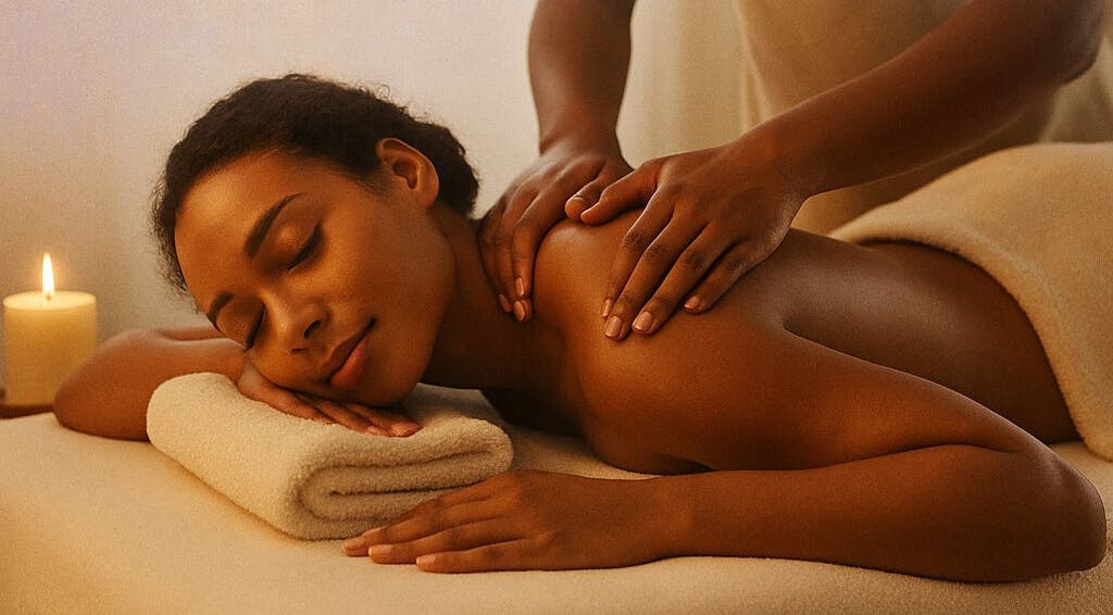 Relaxing massage at Miracle Temple in Flint, Michigan, US, enhancing wellness and tranquility.