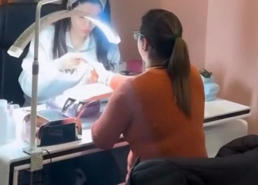 Professional manicure at Farnooshnail, Norwest, New South Wales, AU.