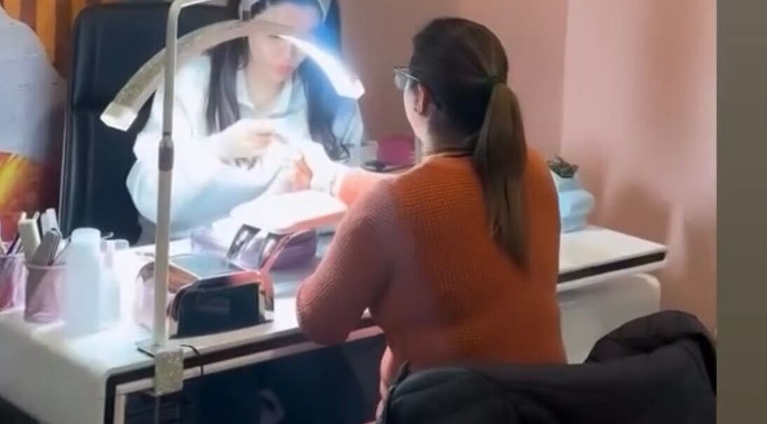 Professional manicure at Farnooshnail, Norwest, New South Wales, AU.