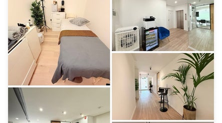 Tranquil therapy room at M Third Place by Maxi in London, England, GB, showcasing a welcoming and calming ambiance.