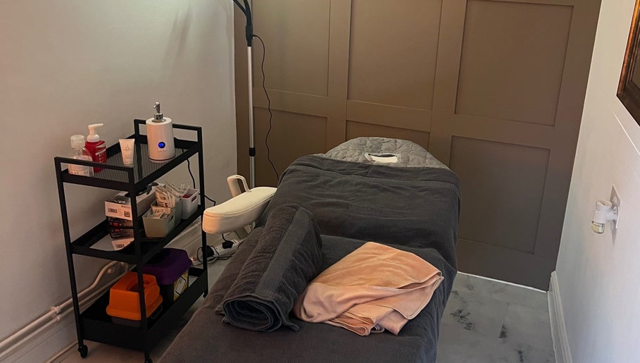 Cozy massage room with plush towels at Revive Massage, Norwich, England, GB. Perfect for relaxation and wellness.