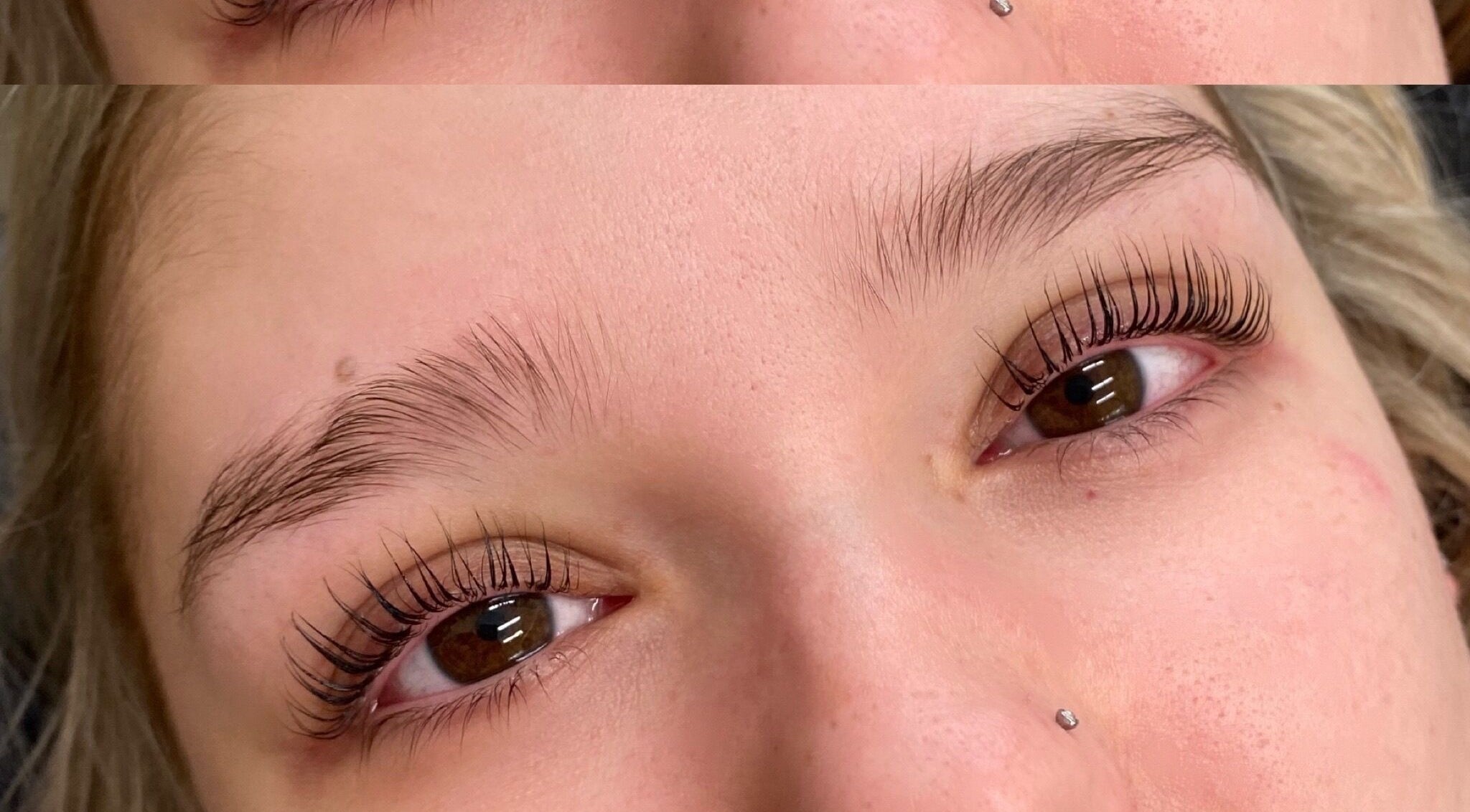 Lash lift results by beauty_withalix, Douglas, Douglas, IM showcasing dramatic eyelash enhancement.