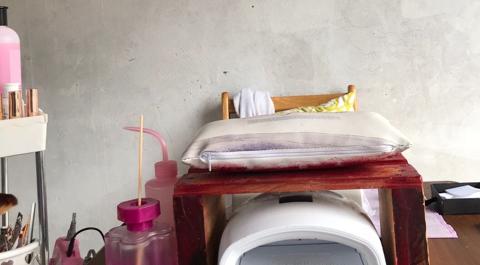 Cozy setup at Quickly Polished By Petro, Parys, Free State, ZA, featuring nail care essentials and equipment.