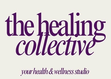 The Healing Collective logo at Evolve with Nicole, Denton, England, GB, showcasing wellness studio branding.