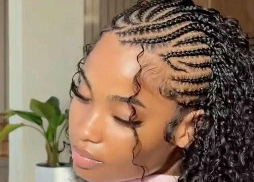 Intricate braided hairstyle at Randburg hair salon, Randburg, Gauteng, ZA. Perfect for any occasion.