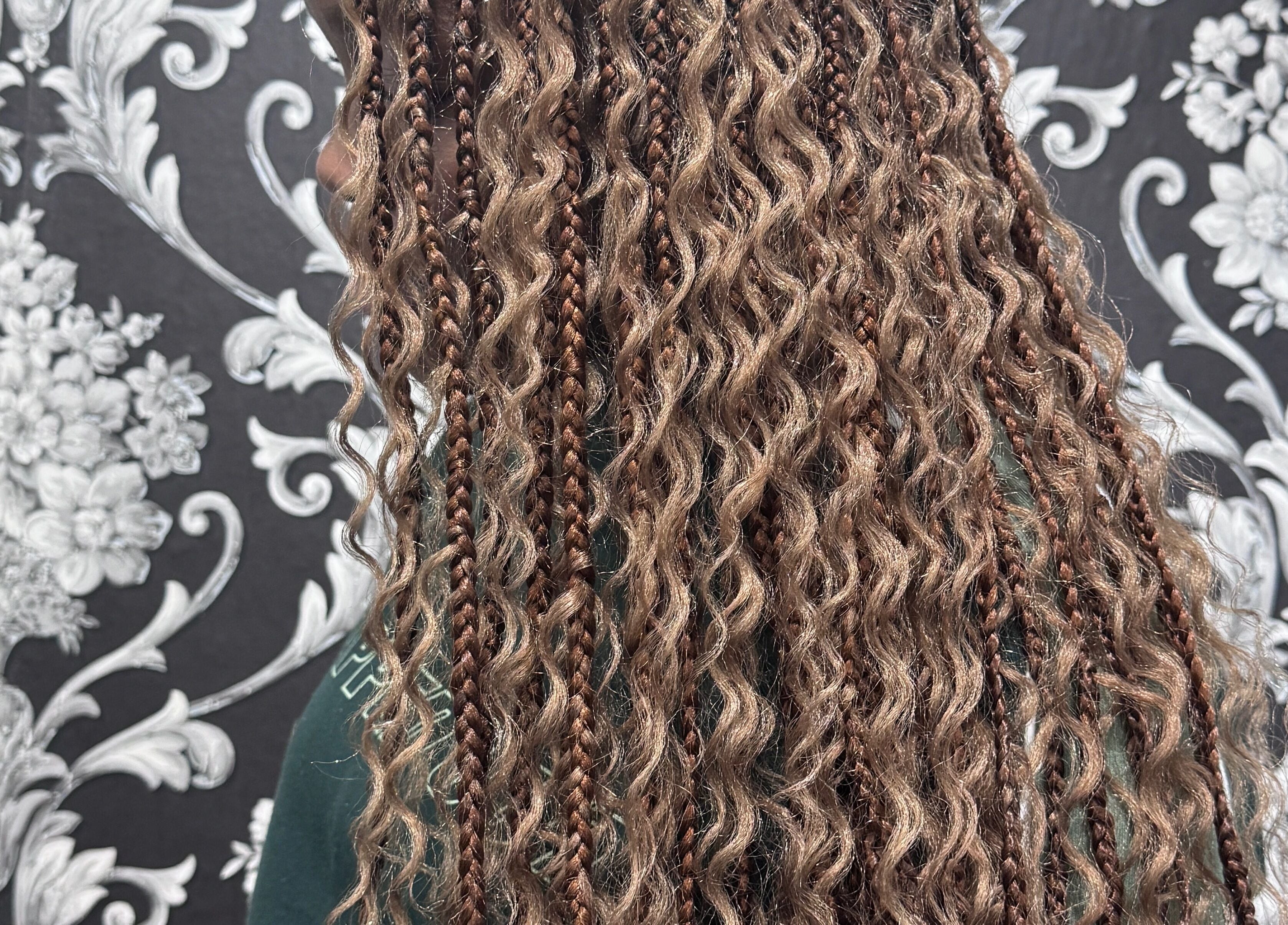 Intricate braided hair style at Randburg hair salon, located in Randburg, Gauteng, ZA.