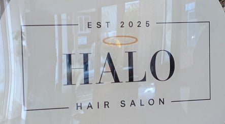 Halo Hair Salon sign in Lowestoft, England, GB at HairbyMichelle_210, est. 2025.