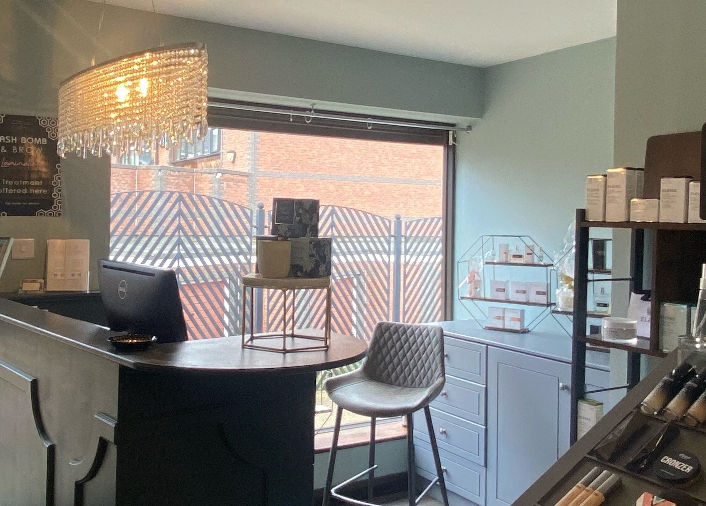 Inviting reception at Serenity Beauty & Massage, Rawmarsh, England, GB with elegant decor and natural light.