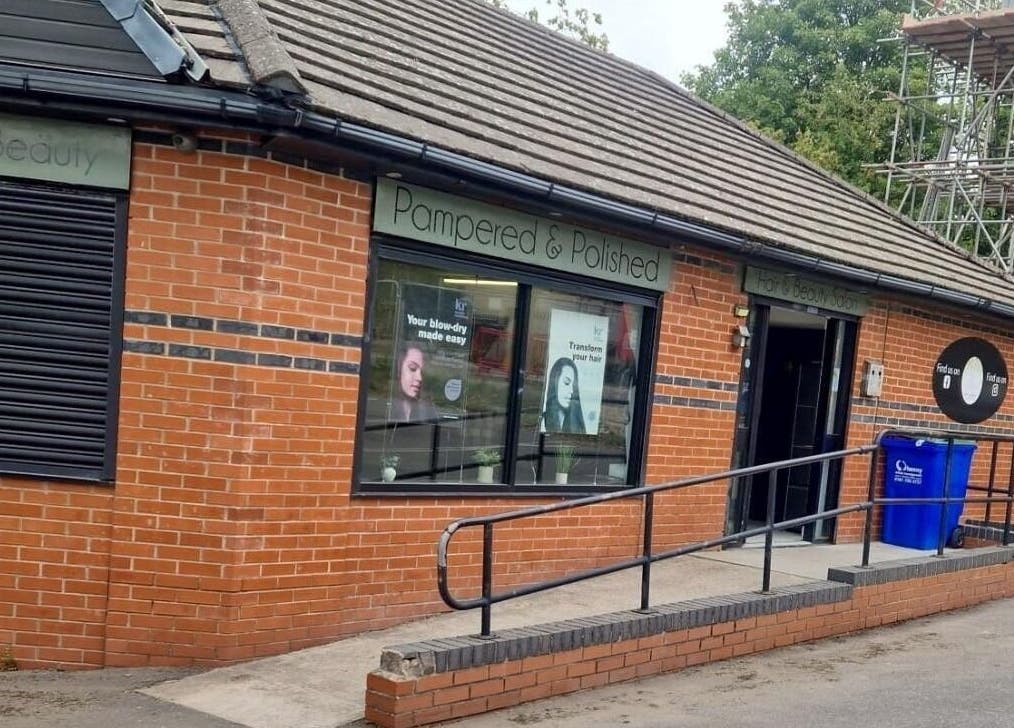Exterior of Pampered & Polished salon near Allison Grace Sports Massage Therapist in Skelmersdale, England, GB.