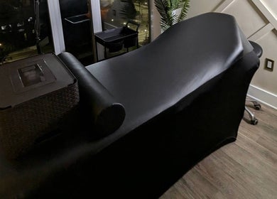 Comfortable massage bed at Tranquil Touch Spa, Atlanta, Georgia, US, offering a relaxing wellness escape.