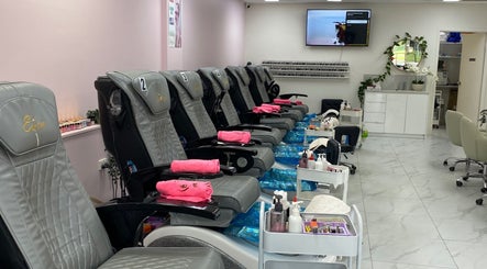 Relaxing pedicure chairs at Ivy Rose Nails Ormeau in Ormeau, Queensland, AU offering premium nail services.