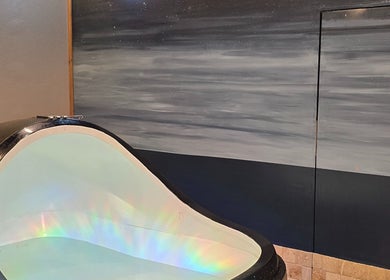 Discover serenity in the ZenFloat Pod at Dharma River ZenFloat Spa, Daphne, Alabama, US.