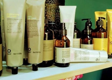 Natural hair care products at Blue Pacific Organic Salon, Suva, Central Division, FJ, offering eco-friendly solutions.