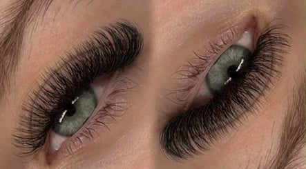 Close-up of exquisite lashes at LayAra Lashes, Manchester, England, GB.