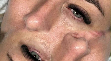 Close-up of elegant lash extensions at LayAra Lashes, showcasing precision in Manchester, England, GB.
