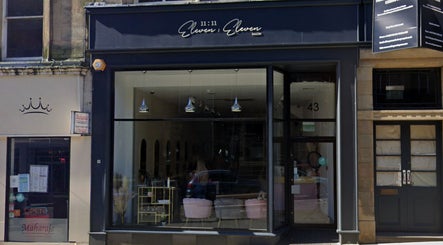 Front view of Eleven Eleven Salon in Stirling, Scotland, GB with modern styling.