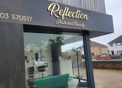 Exterior view of Reflection Hair and Beauty near Beauty by Rhianne, Norwich, England, GB.