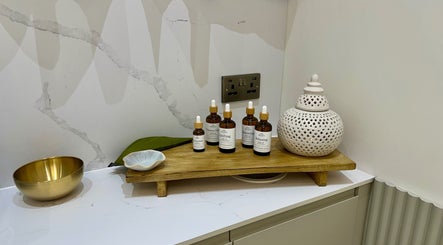 Aromatherapy oils and decor at Sage and Stone Wellness, Edinburgh, Scotland, GB.