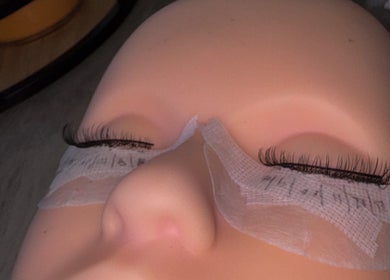 Eyelash extensions at BC Beauty Bar, Birchwood, England, GB, showcasing precise application.