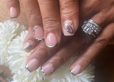 Intricate nail art design showcased at Kali Rose Beauty, St. George’s, Saint George, AG.