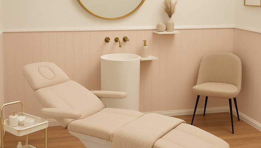 Luxurious treatment room at Miss Volume, Rose Bay, New South Wales, AU, featuring a stylish beige interior.