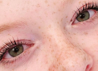 Close-up of lush eyelashes at Miss Volume, Rose Bay, New South Wales, AU.