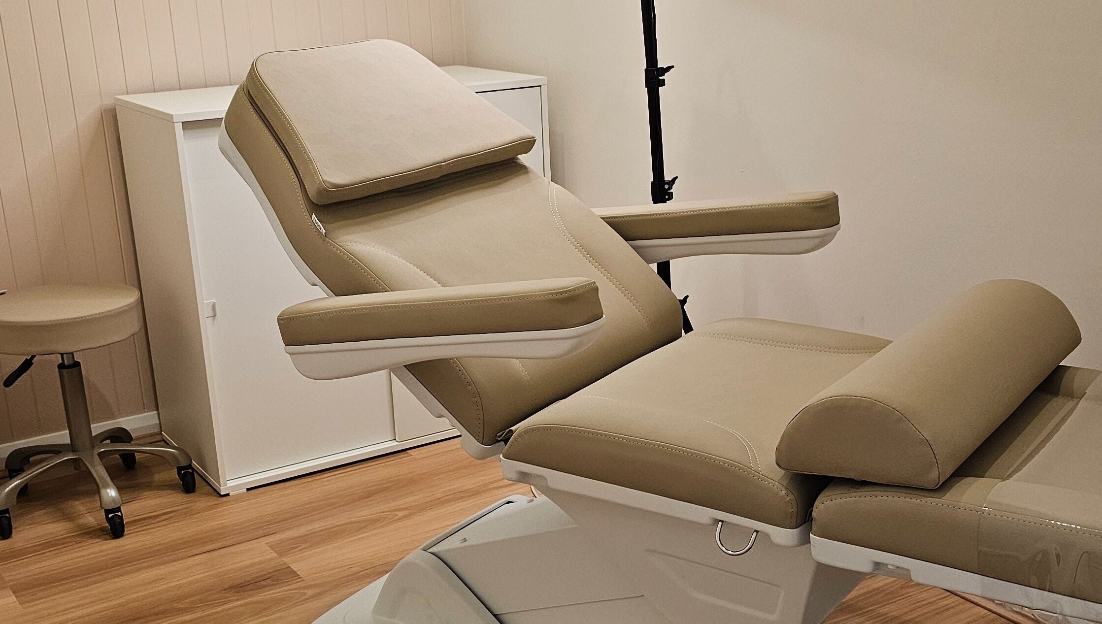 Comfortable beauty treatment chair at Miss Volume, Rose Bay, New South Wales, AU.
