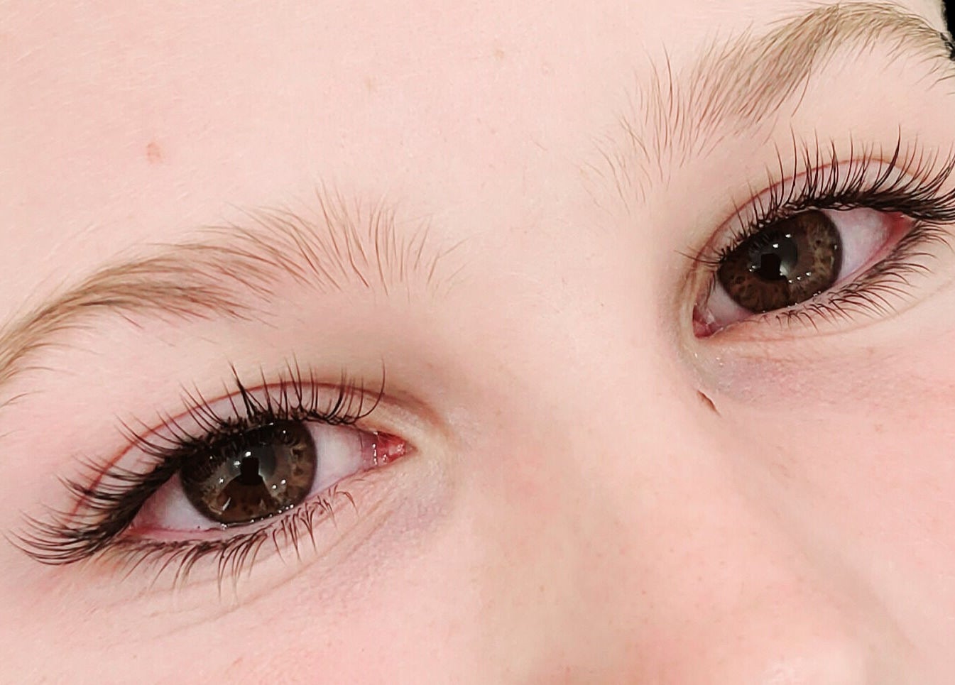 Close-up of elegant eyelash extensions at Miss Volume, Rose Bay, New South Wales, AU.