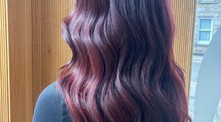 Vibrant wavy hair styled at Livedinbyerinx, Aberdeen, Scotland, GB.