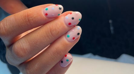 Colorful polka dot nail art at Nails By Katie McClafferty, Crossmolina, County Mayo, IE.