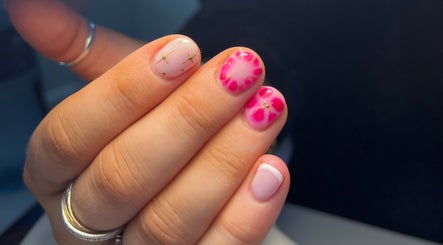 Colorful floral nail art at Nails By Katie McClafferty, Crossmolina, County Mayo, IE.