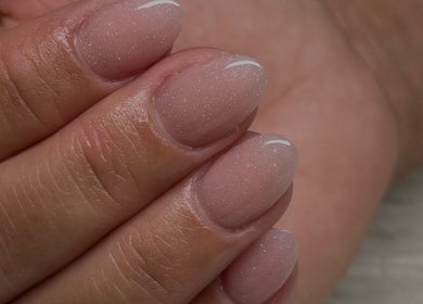 Close-up of elegantly manicured nails at MG Velvet Pro, Brentwood, California, US.
