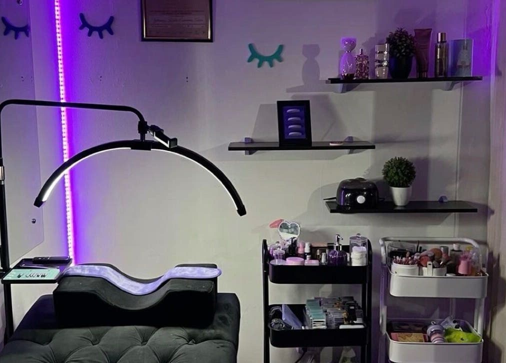 Modern beauty setup at The Nix Edit Beauty Bar, Castries, LC, featuring elegant decor and beauty products.