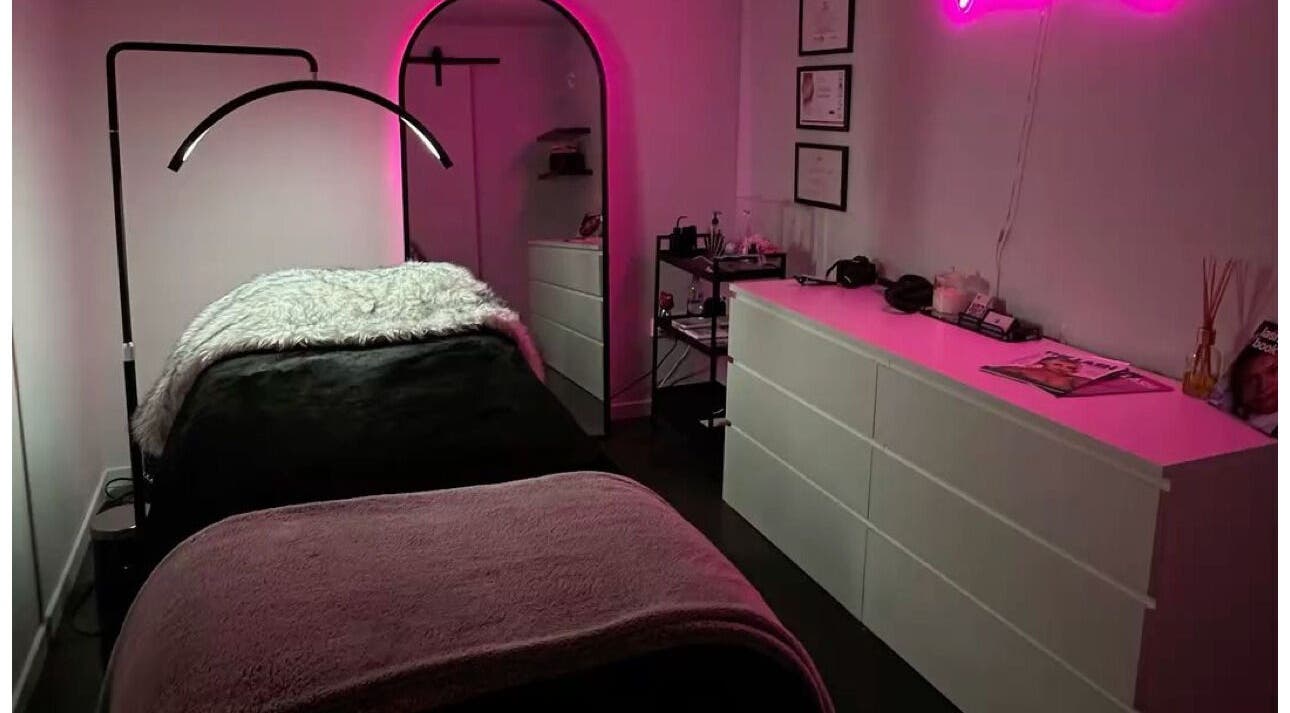 Cozy beauty room at The Nix Edit Beauty Bar, Castries, LC with soft lighting and chic decor.