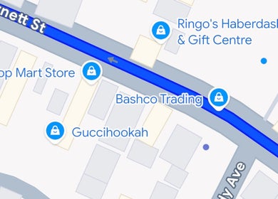 Map showing location near NailedbyNique, Montego Bay, St. James Parish, JM.