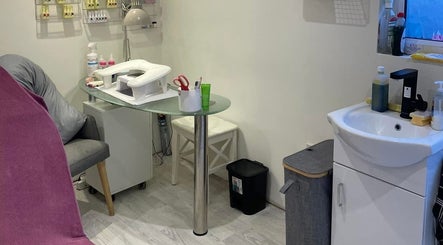 Cozy manicure station at Orange Blossom Beauty, Park Gate, England, GB. Ideal for relaxation and nail care.