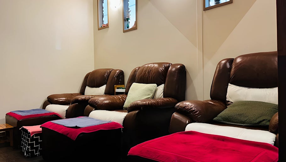 Relaxing massage chairs at Real Health Massage and Beauty Maroochydore, Maroochydore, Queensland, AU.