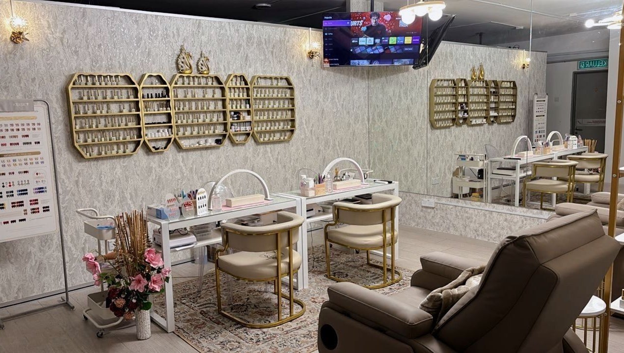 Chic nail treatment area at Lashthetic8Bar in Kuala Lumpur, Wilayah Persekutuan Kuala Lumpur, MY