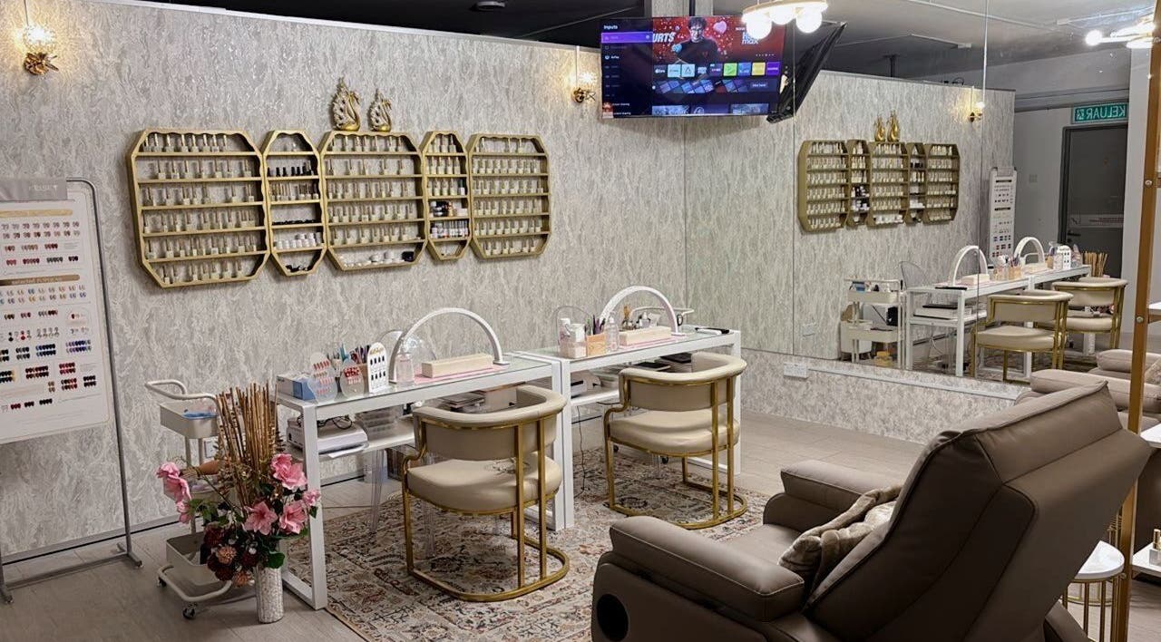 Chic nail treatment area at Lashthetic8Bar in Kuala Lumpur, Wilayah Persekutuan Kuala Lumpur, MY